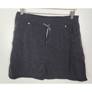 Kuhl Women's Sz. M Heathered Grey Cotton Pull On Skort